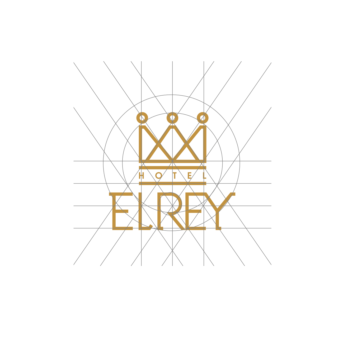 Refinación del diseño del logotipo para Hotel El Rey.